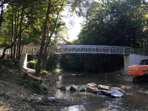 Auf Beethoven´s Wegen kann man nun über eine Alubrücke den Wienerwald erkunden.